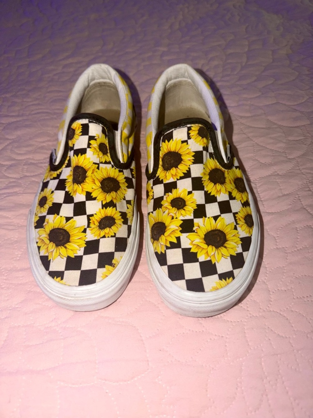 Sunflower Checkerboard Vans Women’s 7